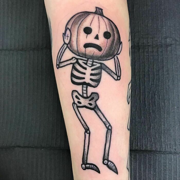Spooky Halloween Tattoo