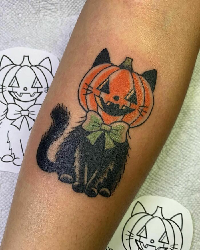 Spooky Halloween Tattoo