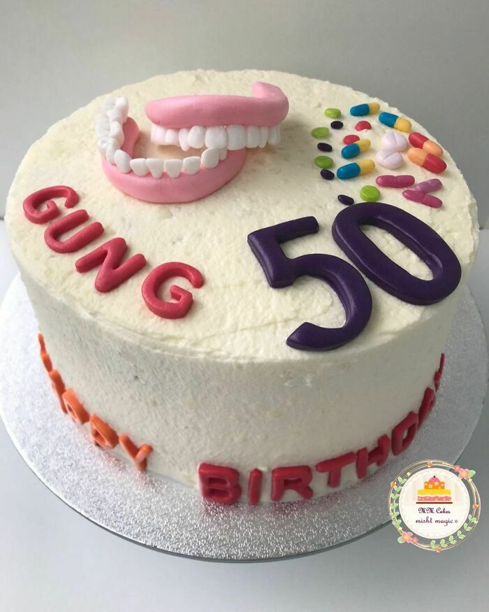 A Customized Cake From A Loving Brother To His Dearest Sister. Age Is Just A Number For Siblings Fun And Teasing