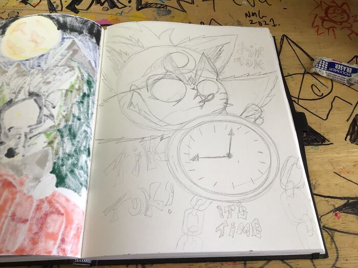 I Really Took My Time With This Sketch And I Think It Came Out Awsome Before The Inking And Color.