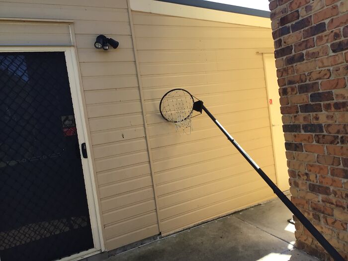Idk If This Counts But Some Weather Knocked Down My Hoop