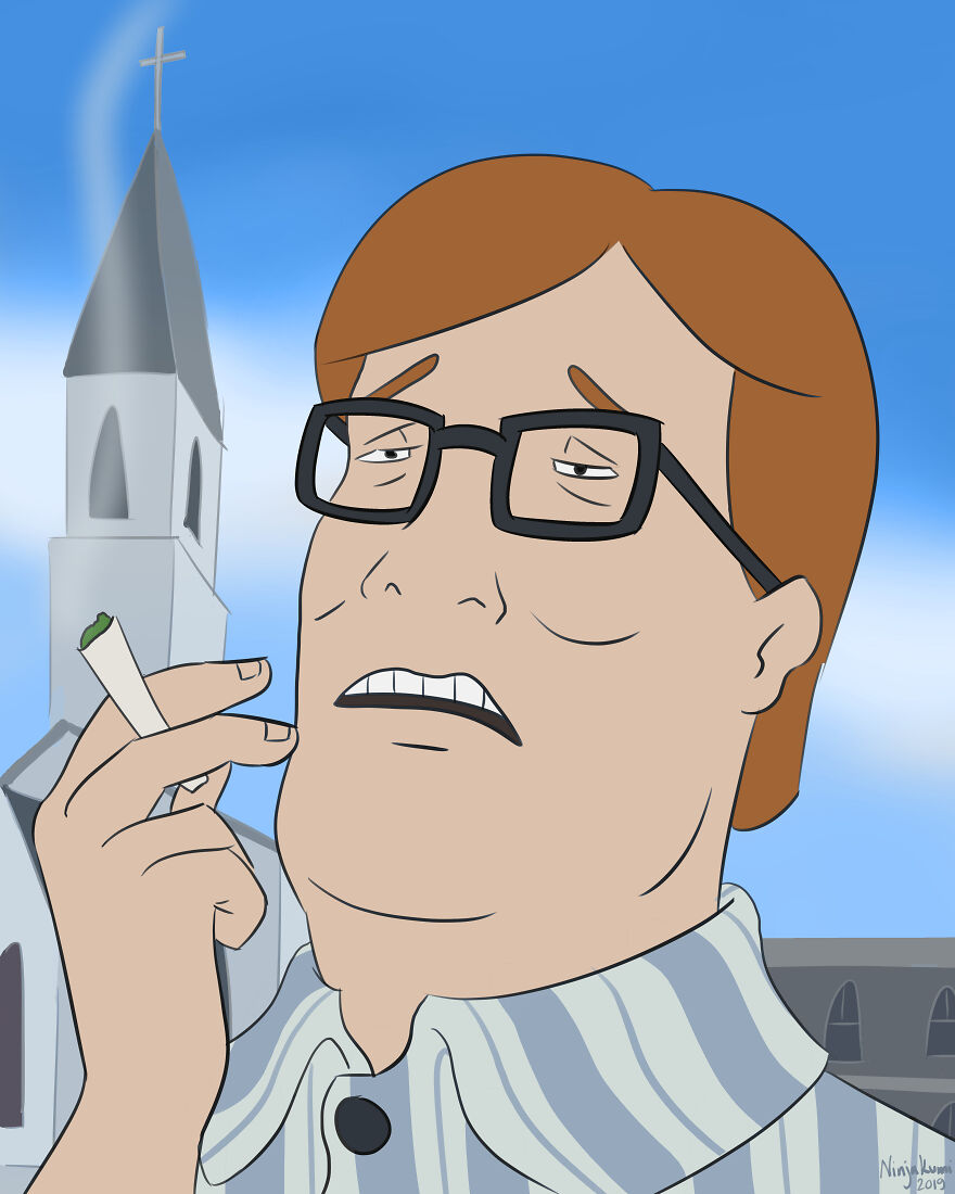 Artist Draws Hank Hill As 40 Different People Artist Draws Hank Hill As 40 Different People
