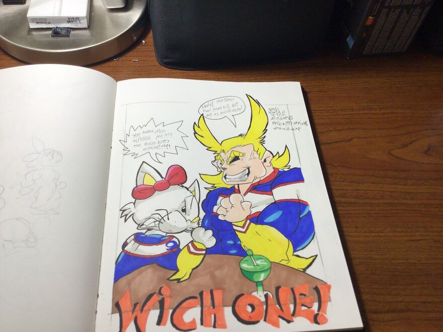 I Drew Hello Kitty If She Was A Ganster!!!