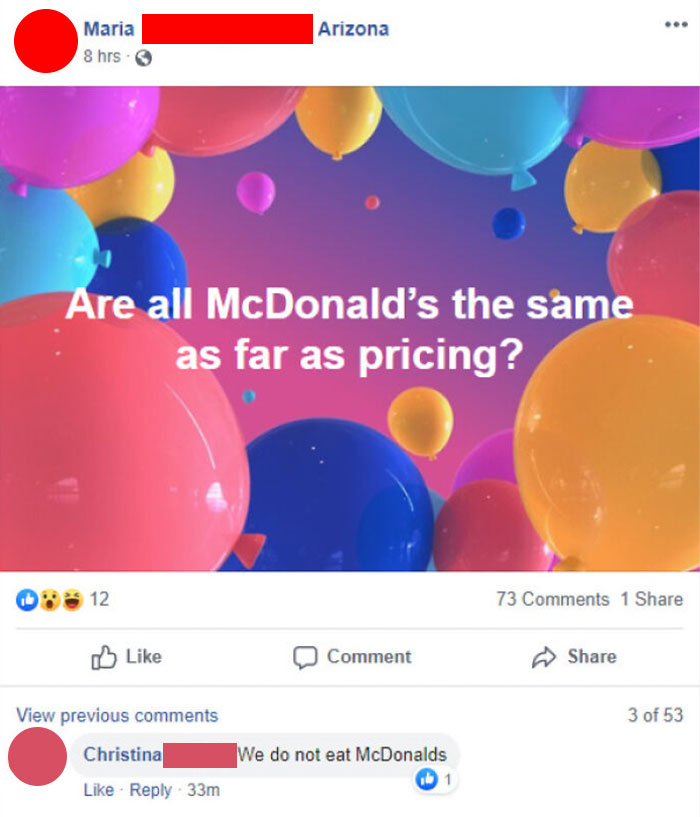 Then Why Would You Post A Comment, Christina?