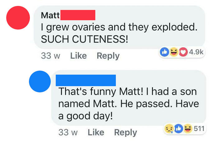 Saw This In A Facebook Comments Section