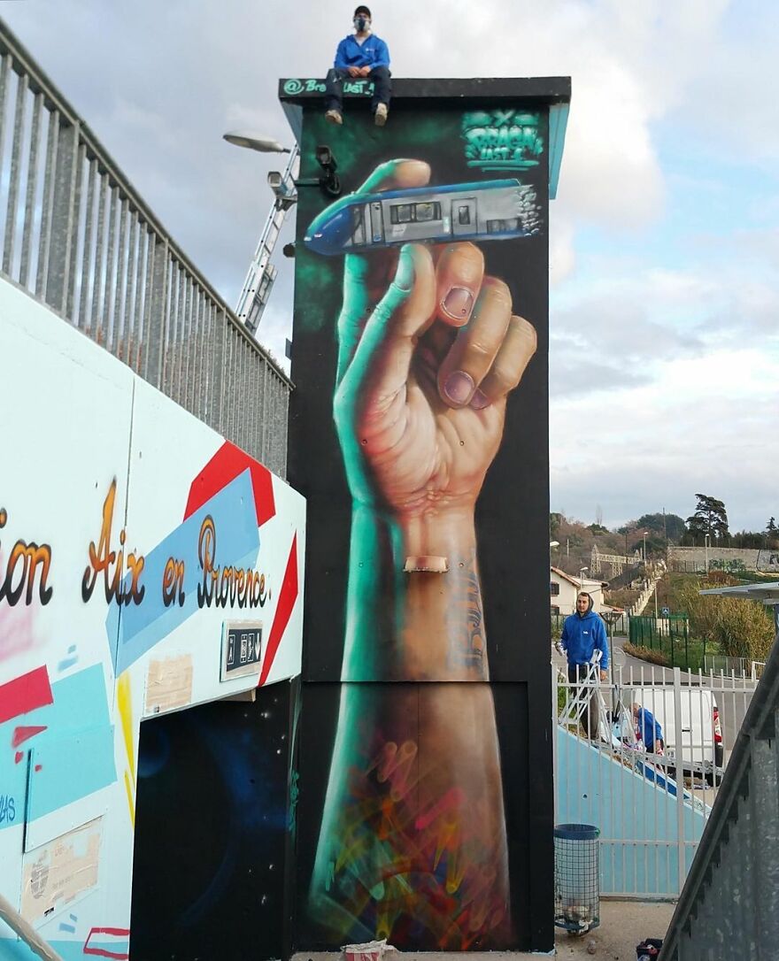 French Street Artist Occupies The Empty Spaces Of His City With His Amazing And Gigantic 3D Art (27 Pics)