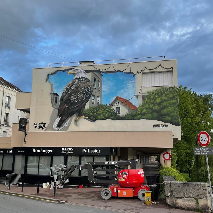 French Street Artist Occupies The Empty Spaces Of His City With His Amazing And Gigantic 3D Art (27 Pics)