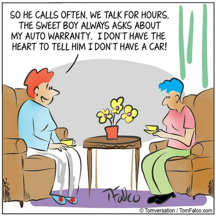 Funny Stories Told With Only One Panel By 'Tomversation'