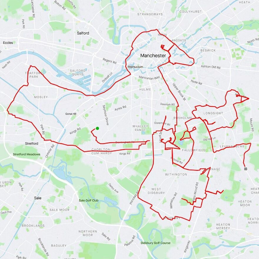 Graphic Designer Makes Ridiculously Awesome Strava Art