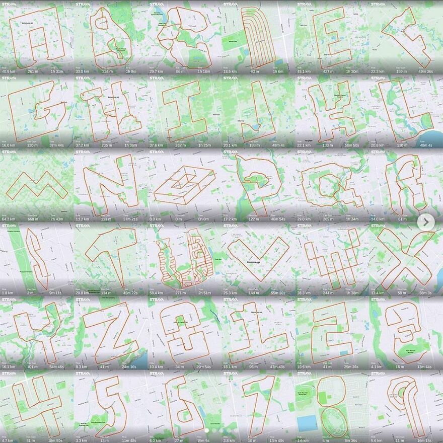 Graphic Designer Makes Ridiculously Awesome Strava Art