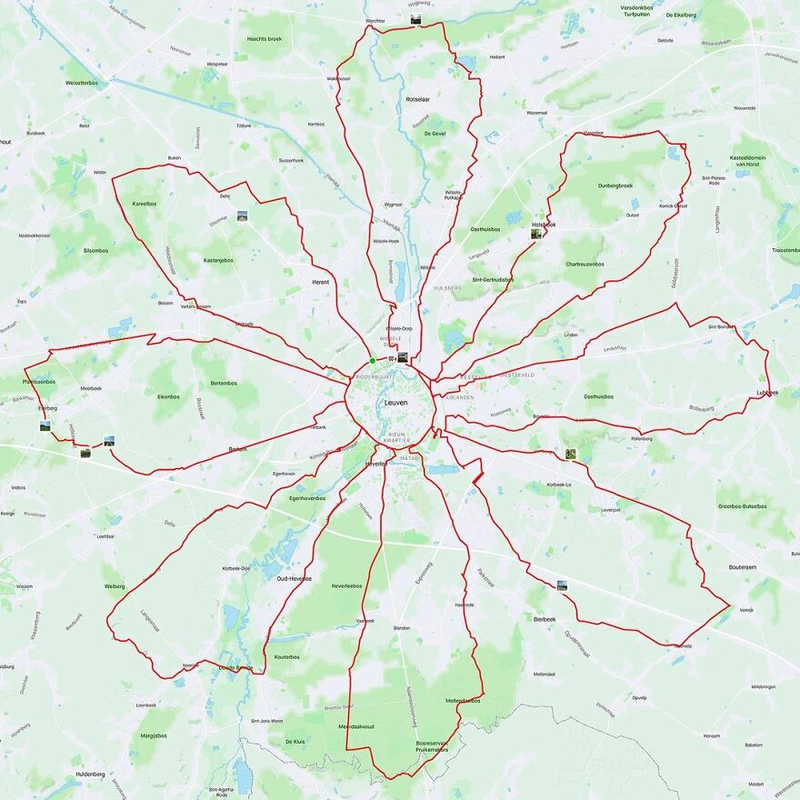 Graphic Designer Makes Ridiculously Awesome Strava Art