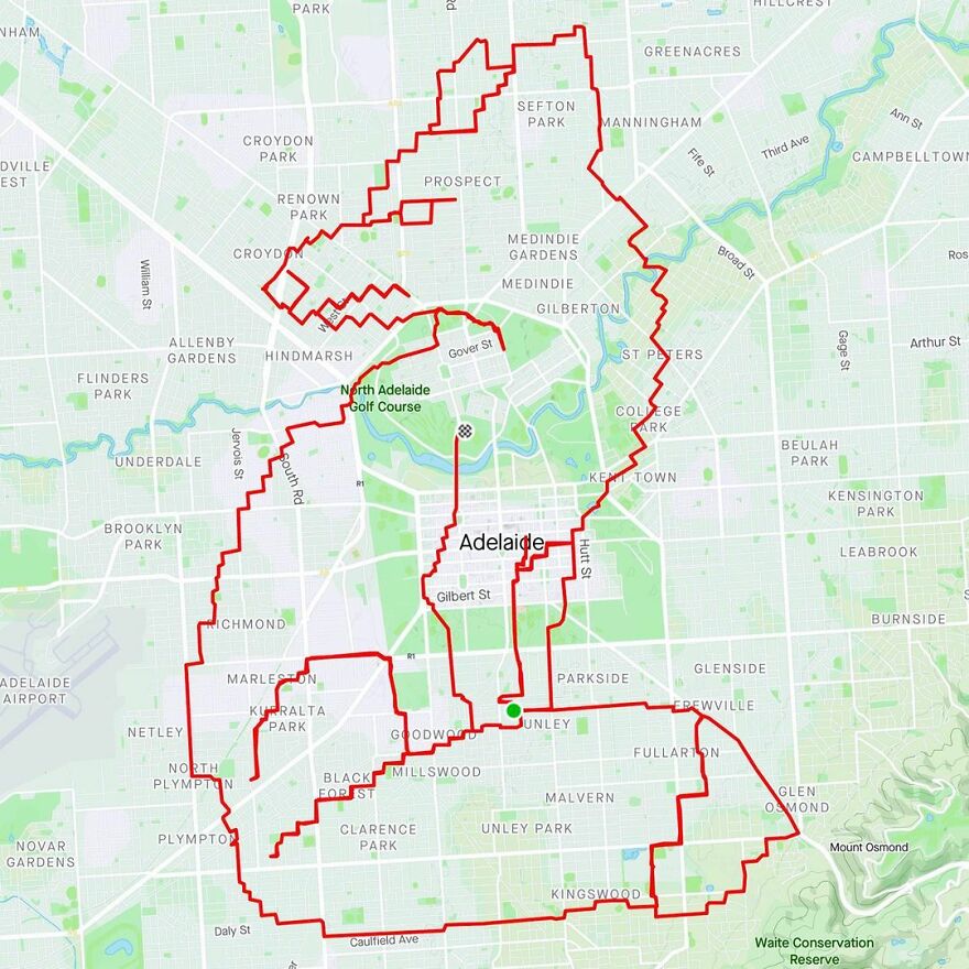 Graphic Designer Makes Ridiculously Awesome Strava Art