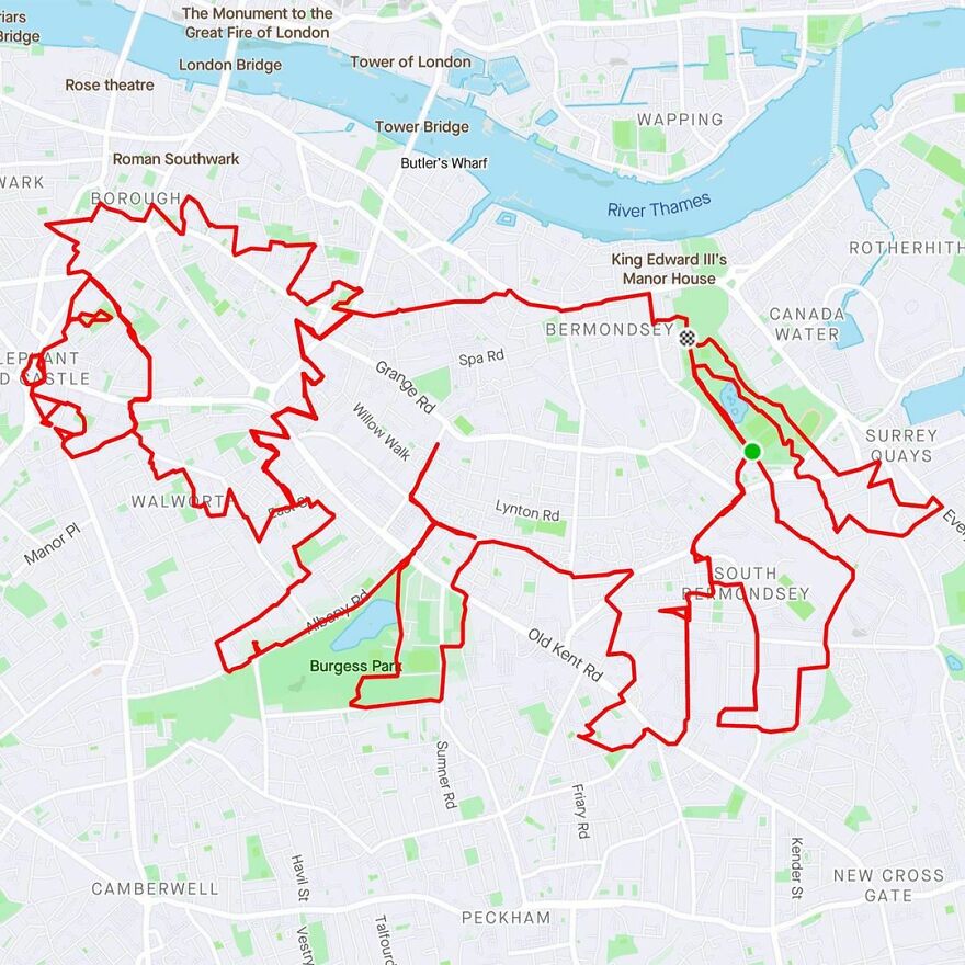 Graphic Designer Makes Ridiculously Awesome Strava Art
