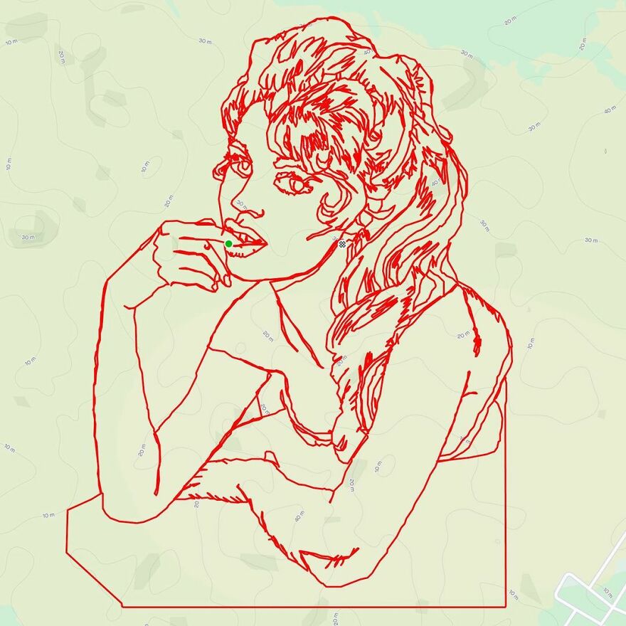 Graphic Designer Makes Ridiculously Awesome Strava Art