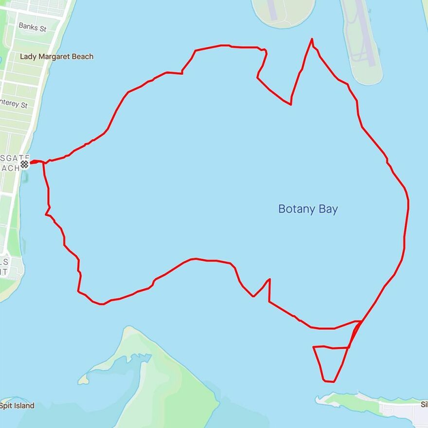 Graphic Designer Makes Ridiculously Awesome Strava Art