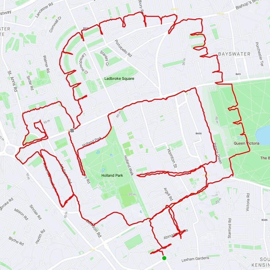 Graphic Designer Makes Ridiculously Awesome Strava Art