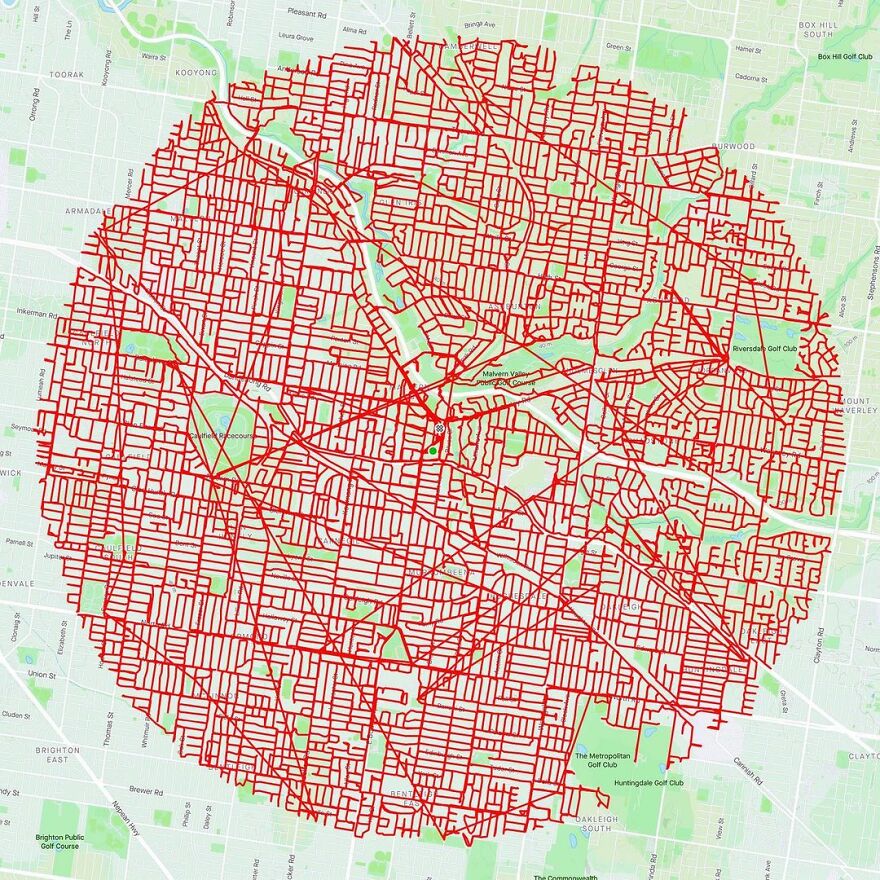 Graphic Designer Makes Ridiculously Awesome Strava Art