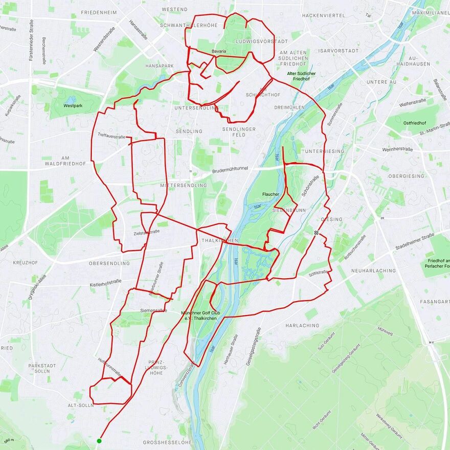 Graphic Designer Makes Ridiculously Awesome Strava Art