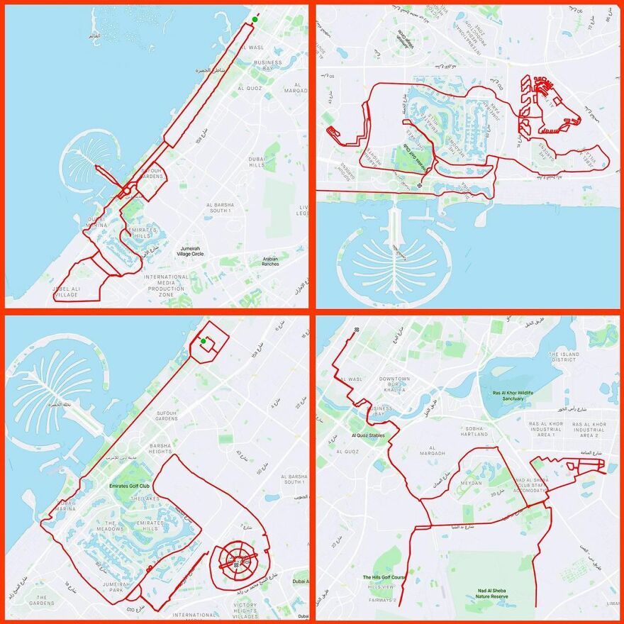 Graphic Designer Makes Ridiculously Awesome Strava Art