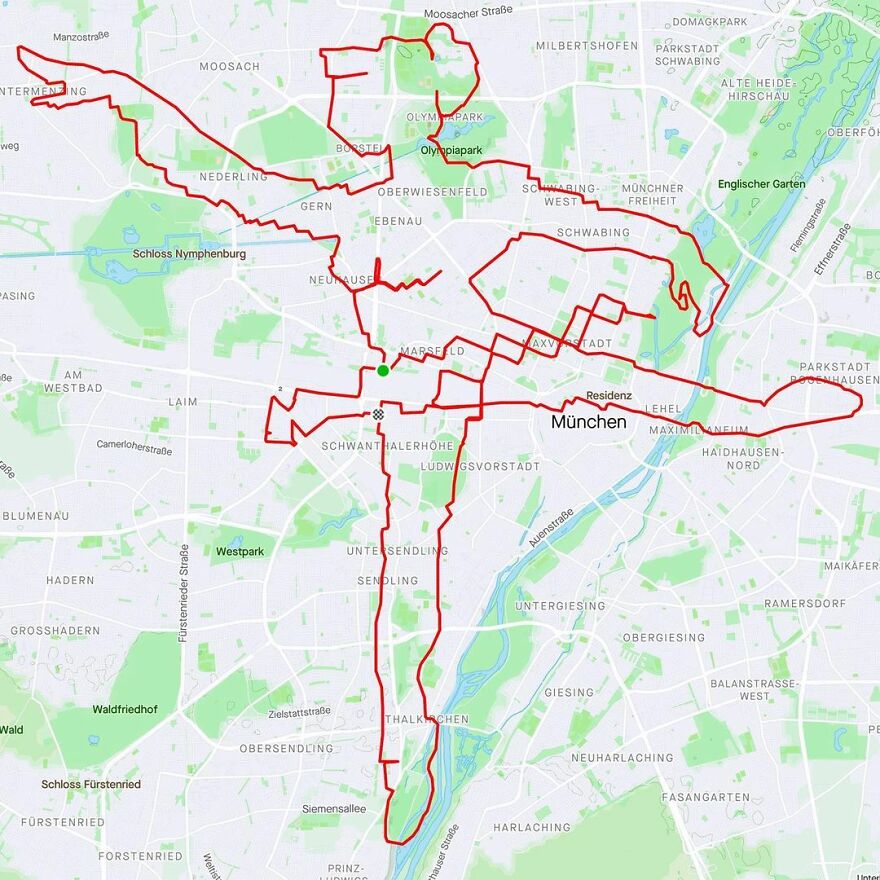 Graphic Designer Makes Ridiculously Awesome Strava Art