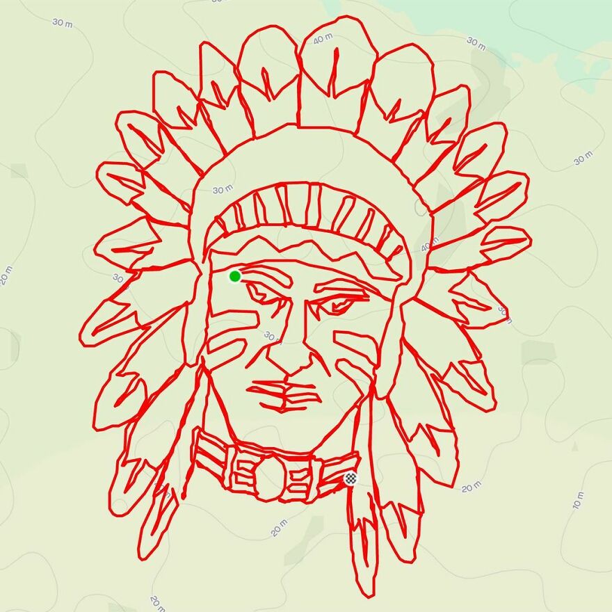 Graphic Designer Makes Ridiculously Awesome Strava Art