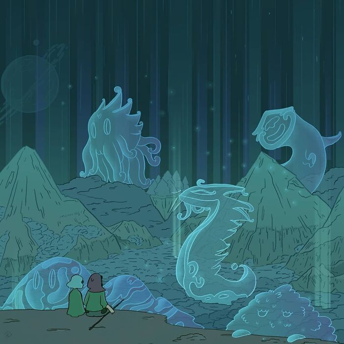 I Made A Peaceful Fantasy World Where I Have Adventures With My Friend (44 Pics)