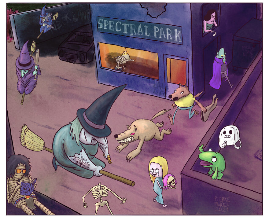 For Halloween, I Drew These Comics On Life In The Spooky District With Exclusive Bonus Panels