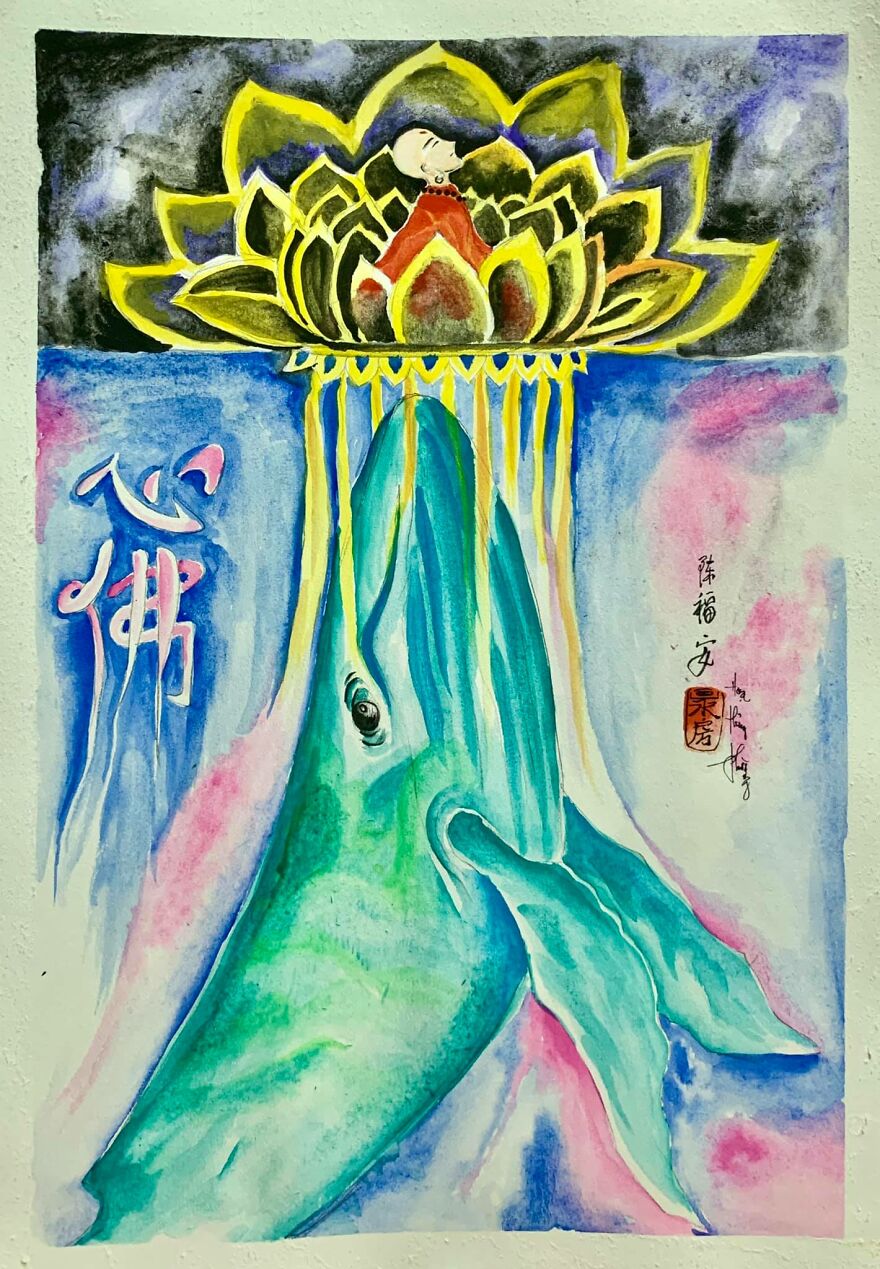 I Spent My Daily 60 Minutes Of Company-Rest-Time For These Paintings.