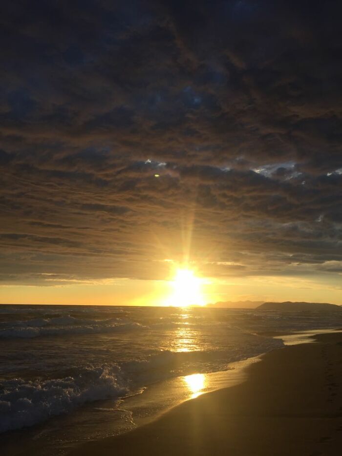 Italy, Forte Dei Marmi. Frightening Sky And Weird Flashy Yellow Sunset Before A Tornado Hit The Adria (2017)