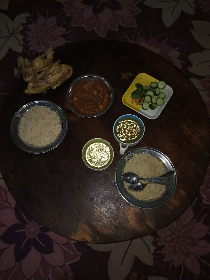 Chicken,soup, Okra, Cucumber & Koskosy Are Familiar In Egypt