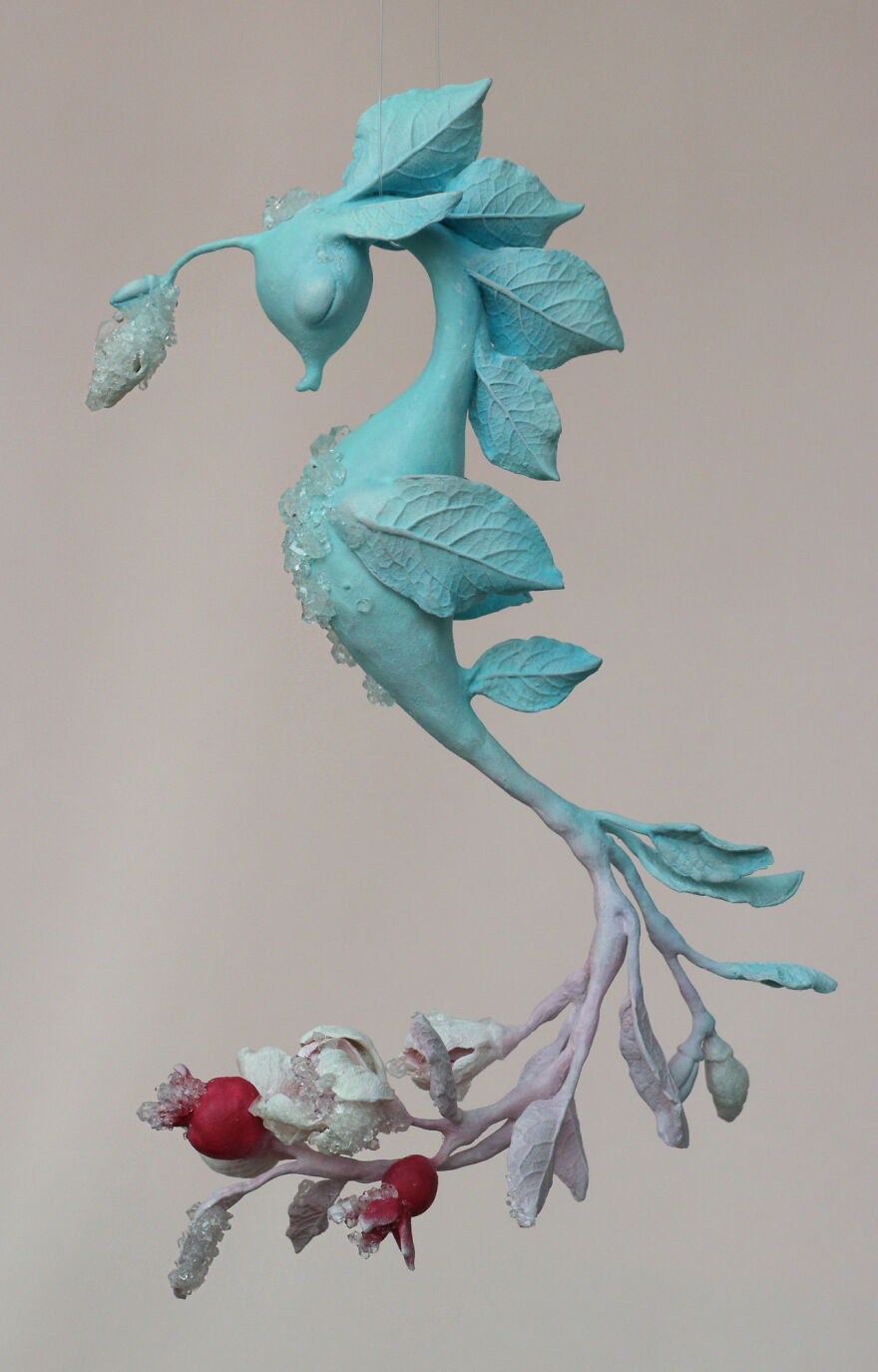 Artist Grows Crystals On Her Dreamy Sculptures