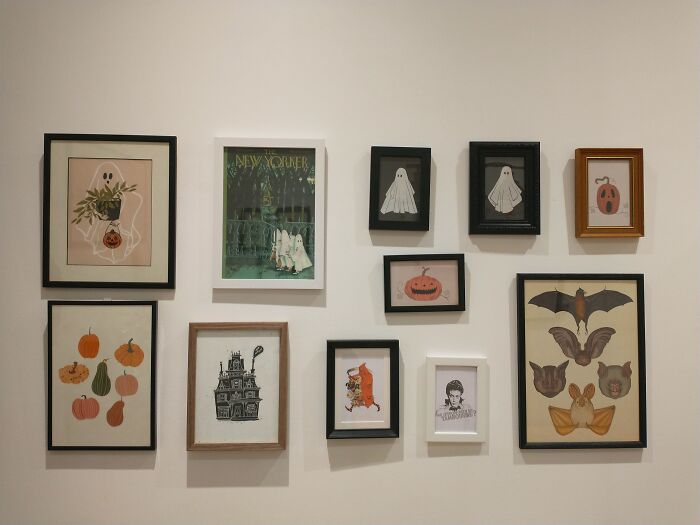 Updated Our Picture Wall For The Spooky Season