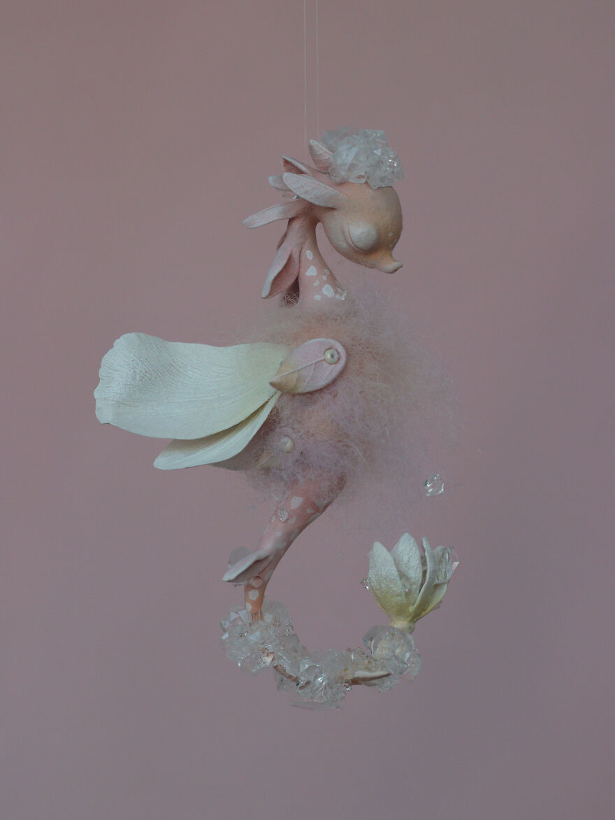 Artist Grows Crystals On Her Dreamy Sculptures