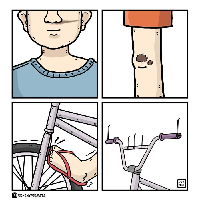 Niños con bicicleta