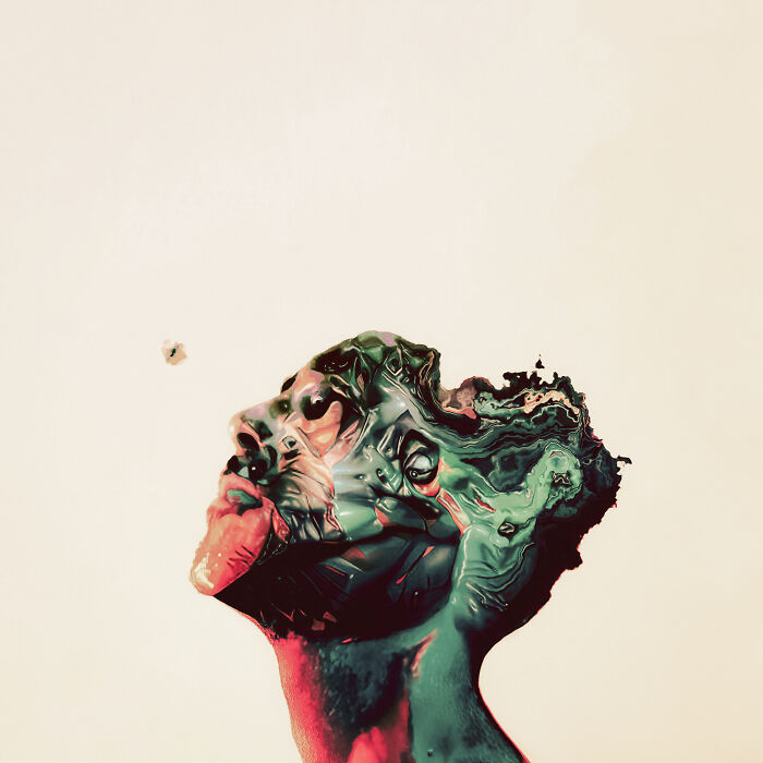 Self-Portrait (Photo Manipulation + Generative Art)