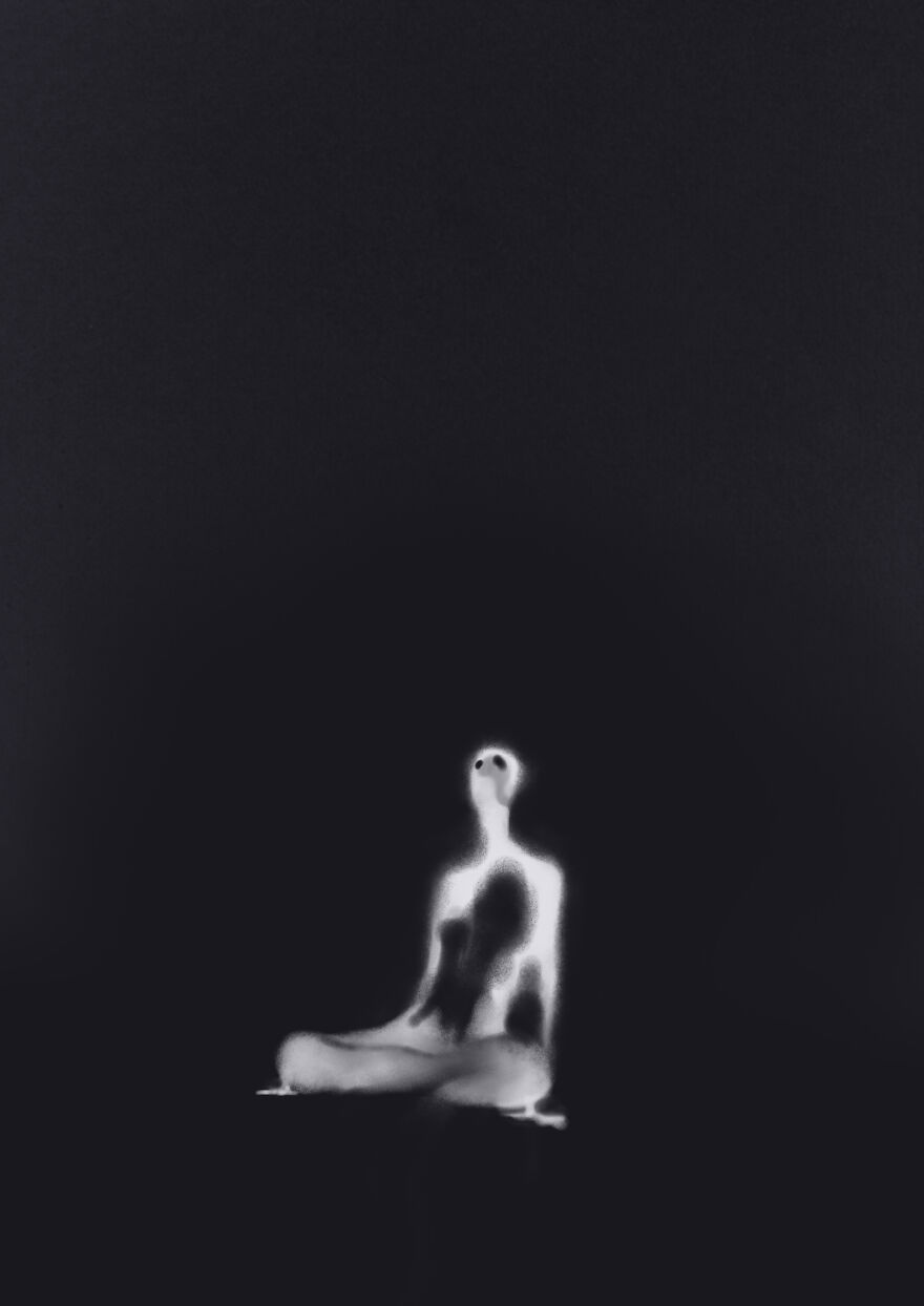 I Visualized Solitude Through Some Drawings