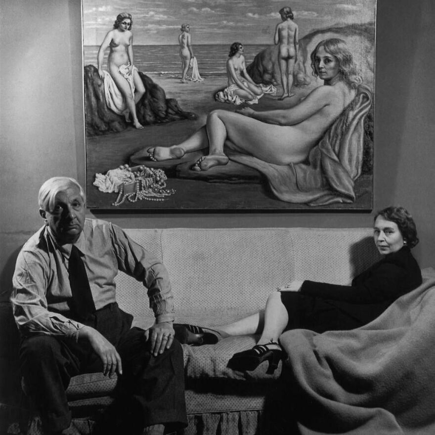 Giorgio De Chirico With His Wife