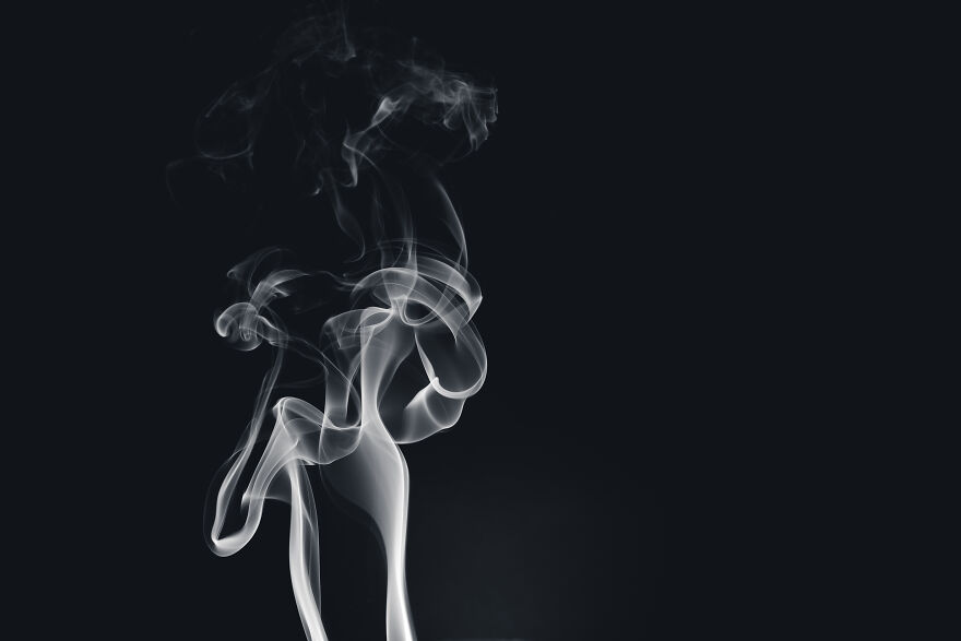 I'm Made, A Beautiful View Of Smoke On A Black Background