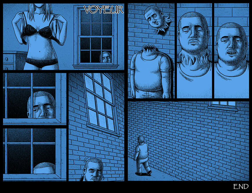 Taiwanese Illustrator Draws Horror Comics With Unexpected Twists (New Pics)