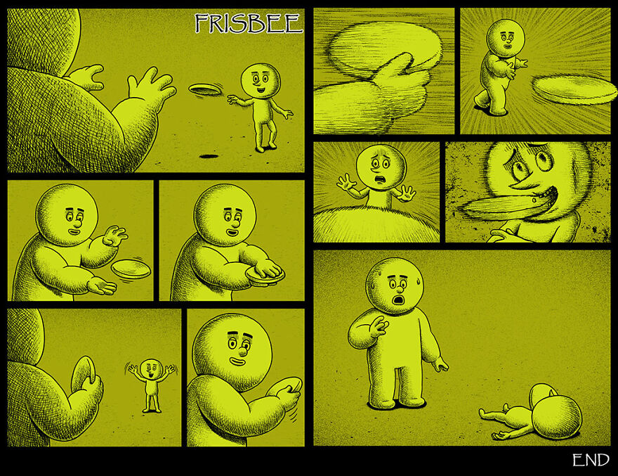 Taiwanese Illustrator Draws Horror Comics With Unexpected Twists (New Pics)