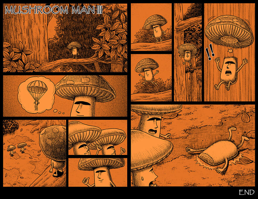 Taiwanese Illustrator Draws Horror Comics With Unexpected Twists (New Pics)