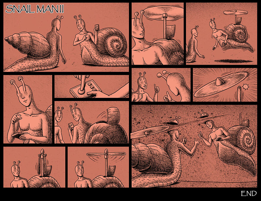 Taiwanese Illustrator Draws Horror Comics With Unexpected Twists (New Pics)