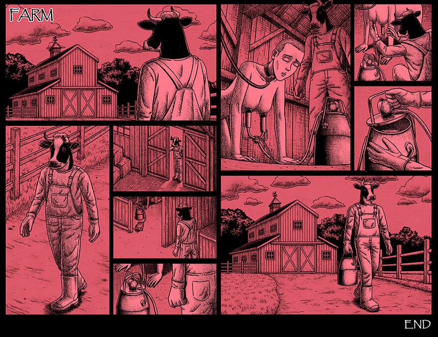 Taiwanese Illustrator Draws Horror Comics With Unexpected Twists (New Pics)