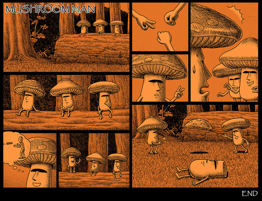 Taiwanese Illustrator Draws Horror Comics With Unexpected Twists (New Pics)