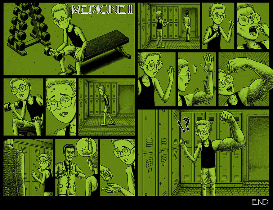 Taiwanese Illustrator Draws Horror Comics With Unexpected Twists (New Pics)