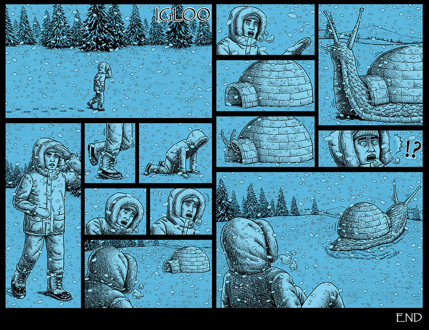 Taiwanese Illustrator Draws Horror Comics With Unexpected Twists (New Pics)