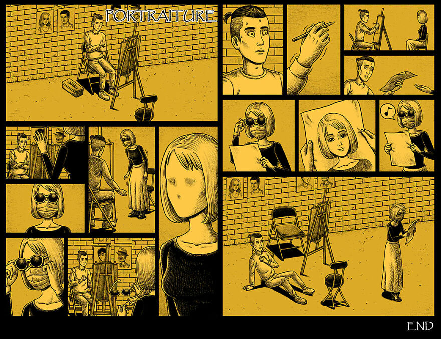 Taiwanese Illustrator Draws Horror Comics With Unexpected Twists (New Pics)