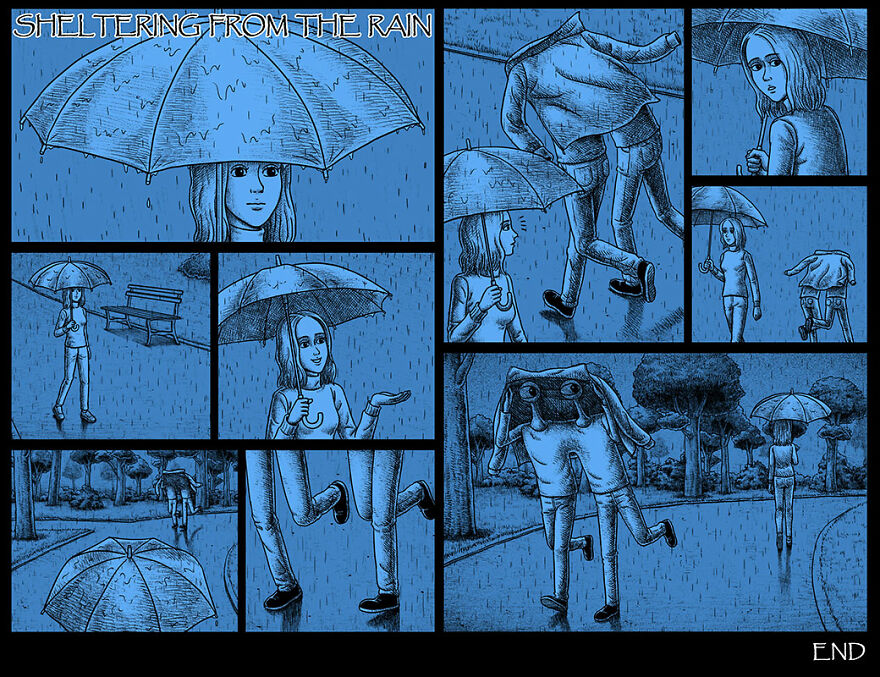 Taiwanese Illustrator Draws Horror Comics With Unexpected Twists (New Pics)