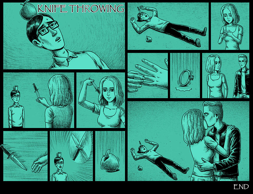 Taiwanese Illustrator Draws Horror Comics With Unexpected Twists (New Pics)