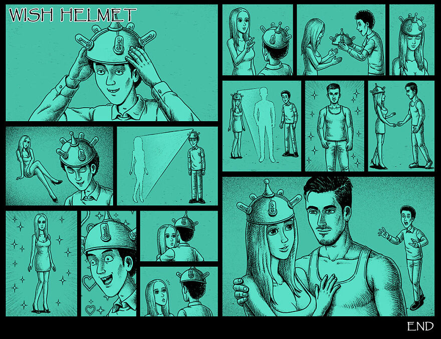 Taiwanese Illustrator Draws Horror Comics With Unexpected Twists (New Pics)